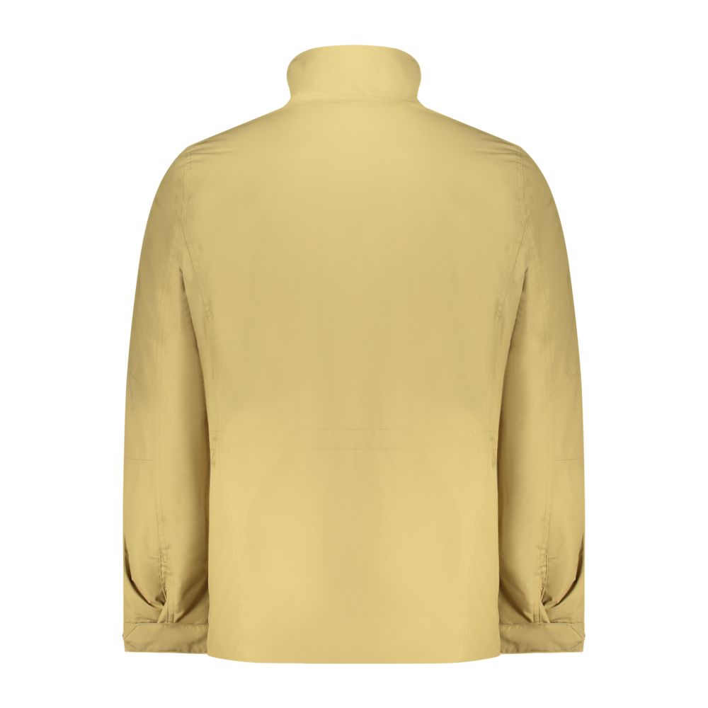 Beige Polyester Men's Jacket