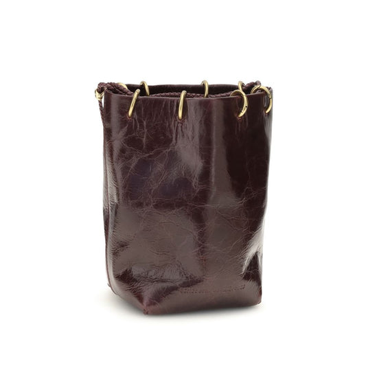 Brown Calf Leather Bos Taurus Backet Bag