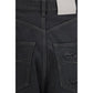 Black Cotton Casual Pants