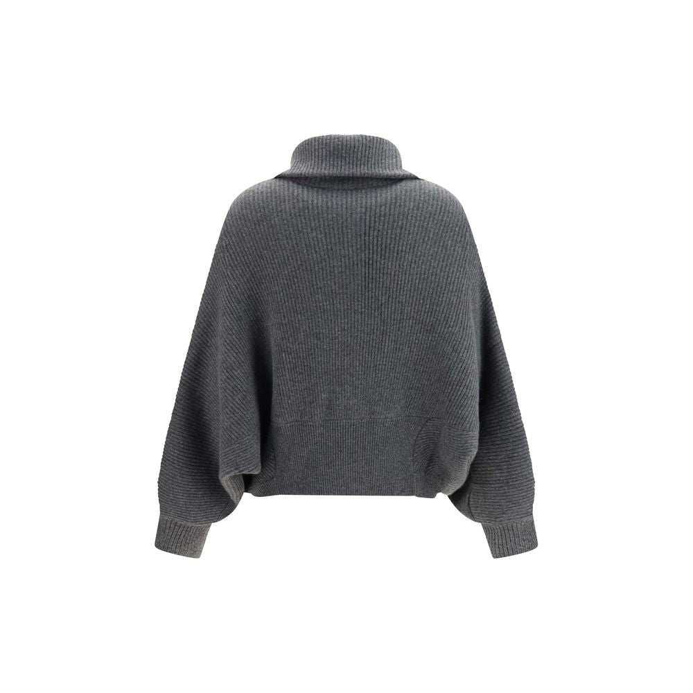 Gray Cashmere Cardigan