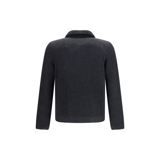 Gray Cashmere Cardigan