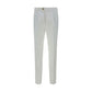 White Cotton Casual Pants