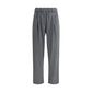 Gray Wool Casual Pants
