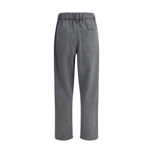 Gray Wool Oves Aries Casual Pants