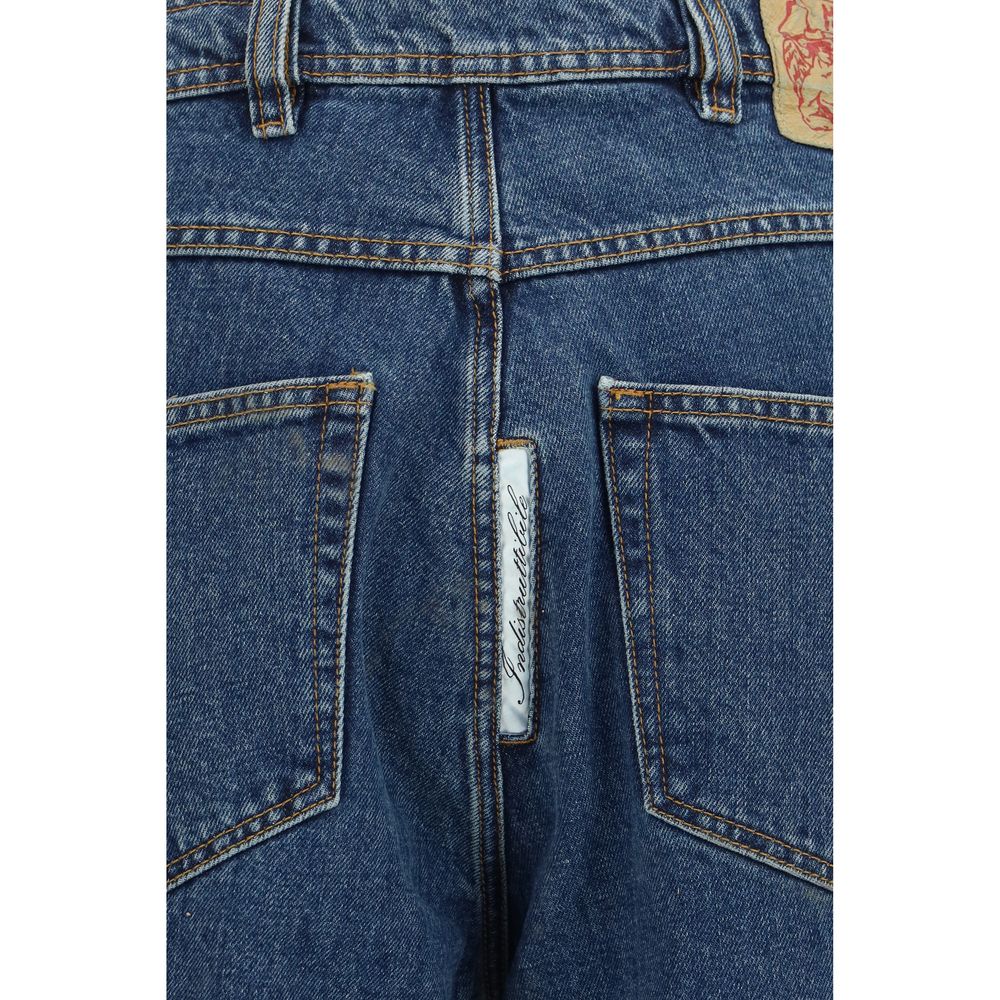 Blue Cotton Jeans Denim