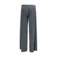 Gray Cotton Casual Pants