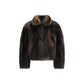 Brown Lambskin Full-Length Jacket