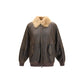 Brown Lambskin Bomber
