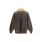 Brown Lambskin Bomber