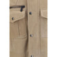 Beige Lambskin Full-Length Jacket