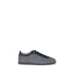 Gray Calf Leather Bos Taurus Low Top Sneakers