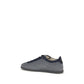 Gray Calf Leather Bos Taurus Low Top Sneakers