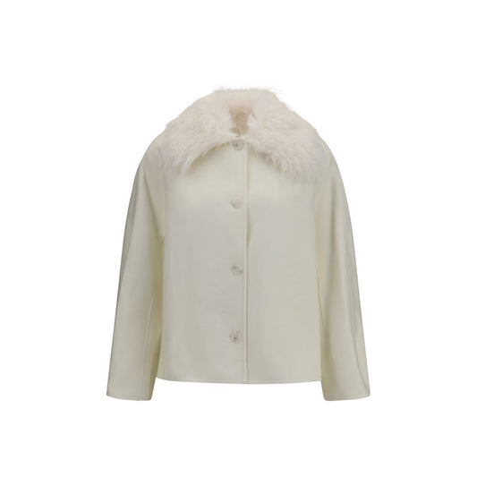 White Wool Oves Aries Full-Length Jacket