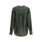 Bicolor Silk Blouse
