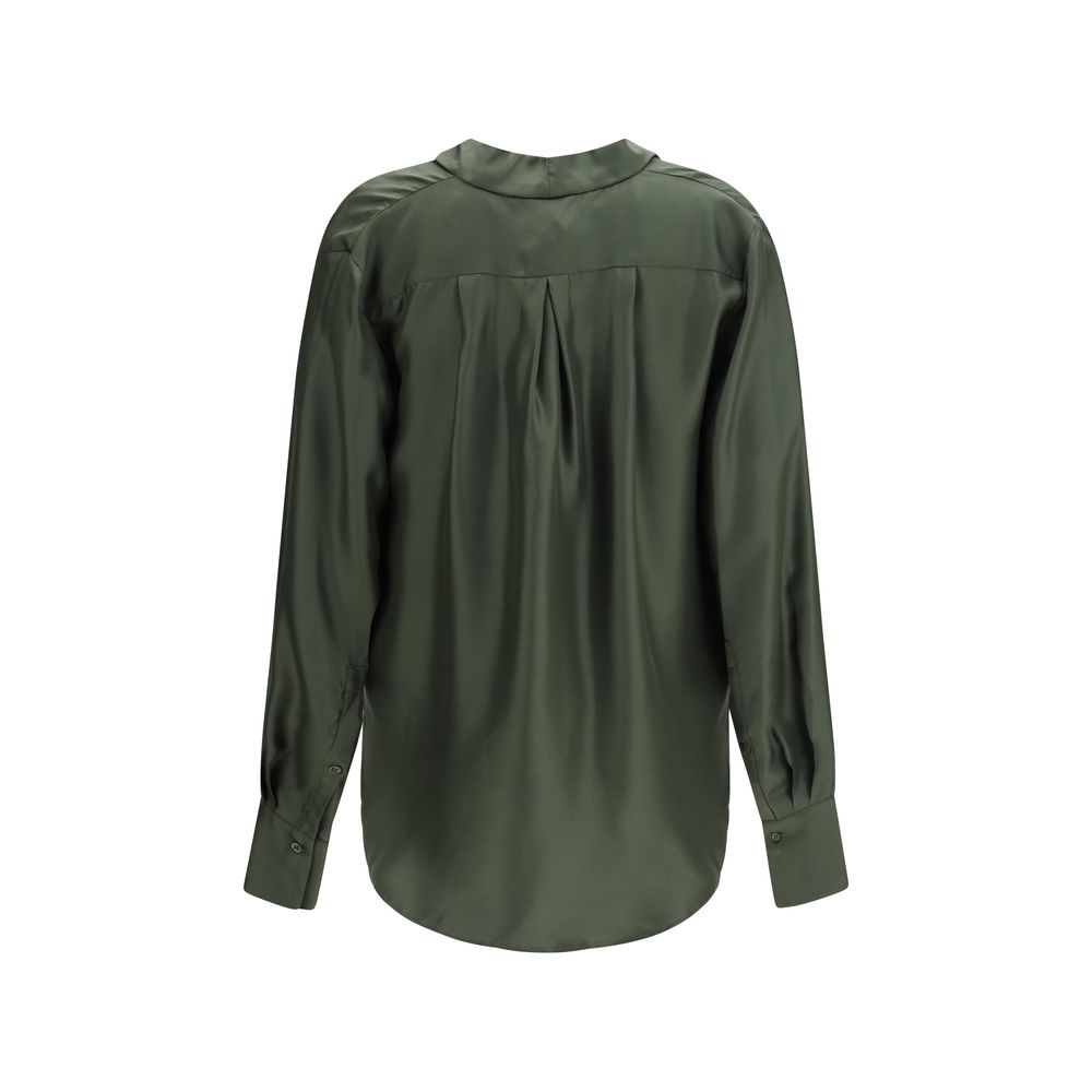 Bicolor Silk Blouse