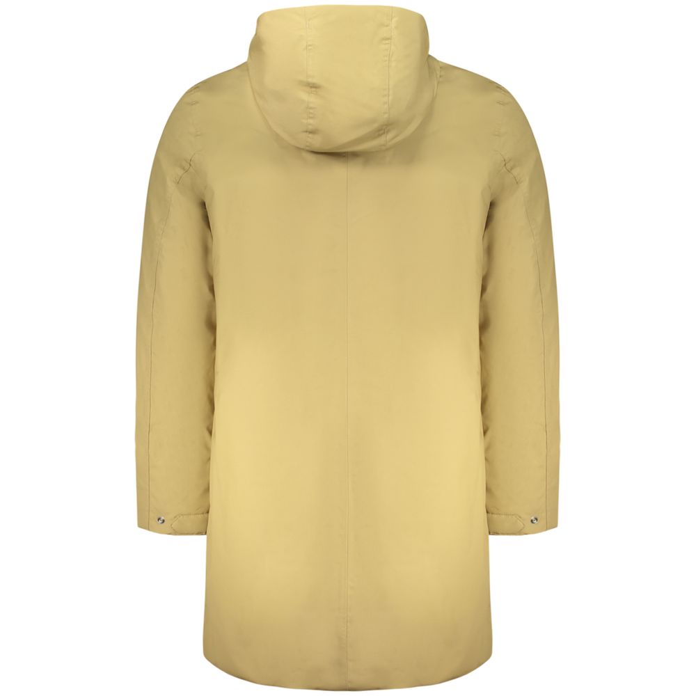 Beige Polyester Men's Jacket