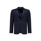 Blue Wool Full-Length Jacket