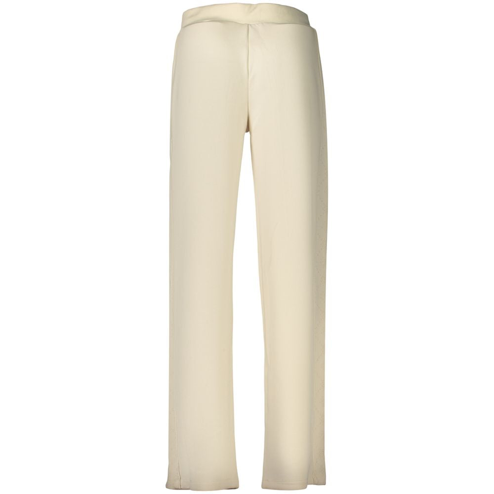Beige Lyocell Women Trouser