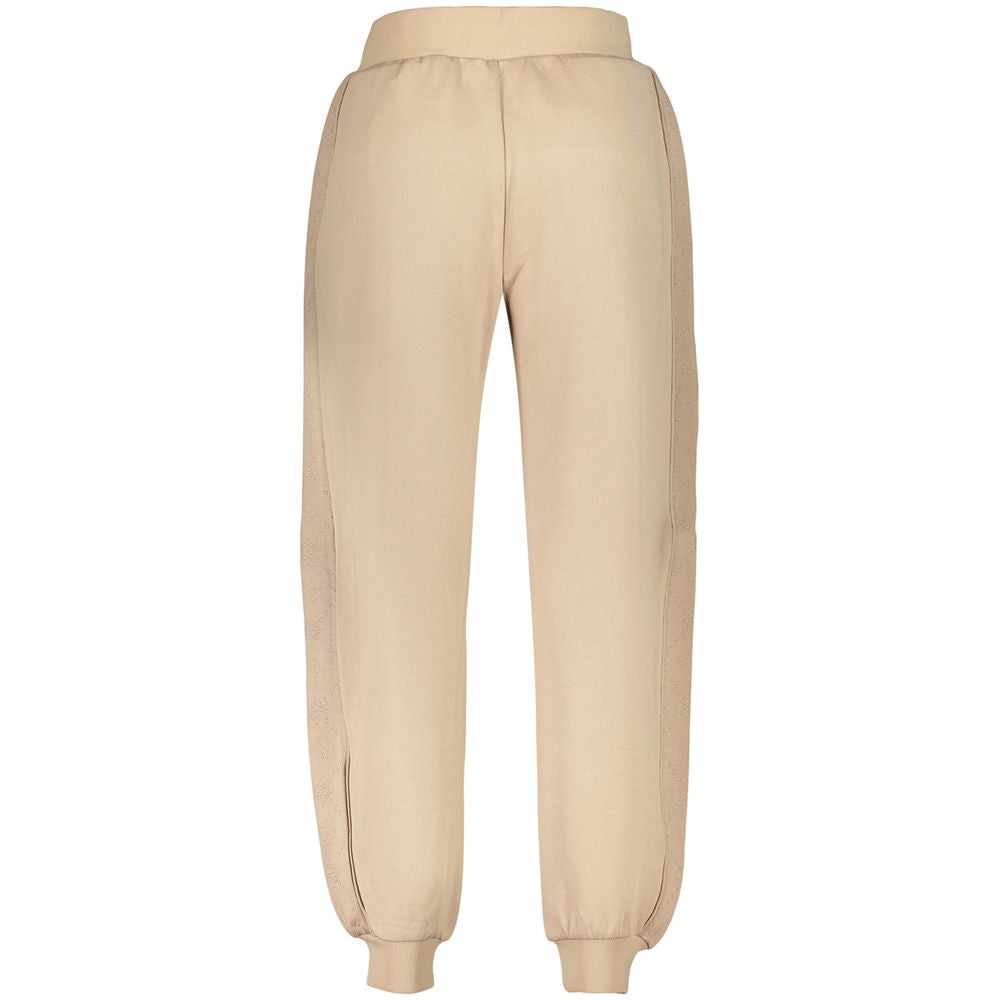 Beige Lyocell Womens Trousers
