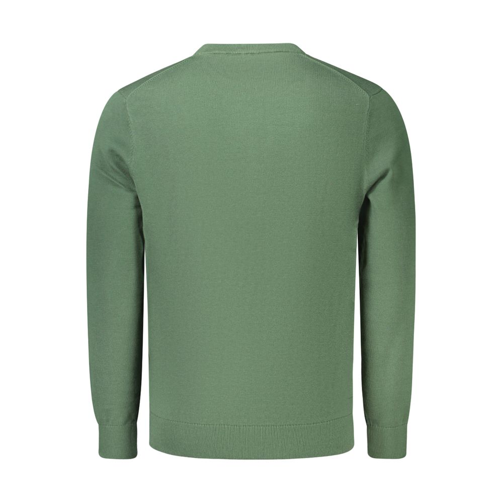 Green Cotton Men's Sweater