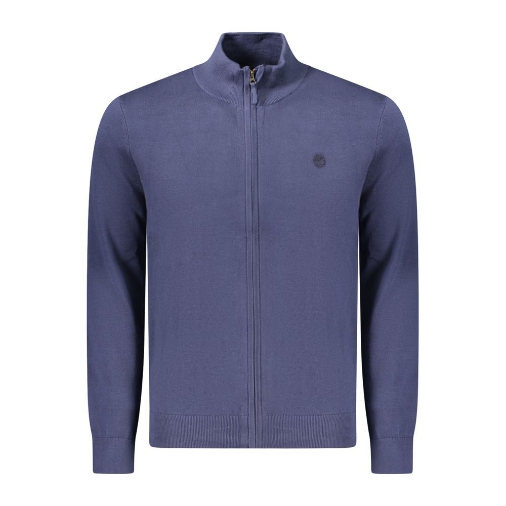 Blue Cotton Men Sweater