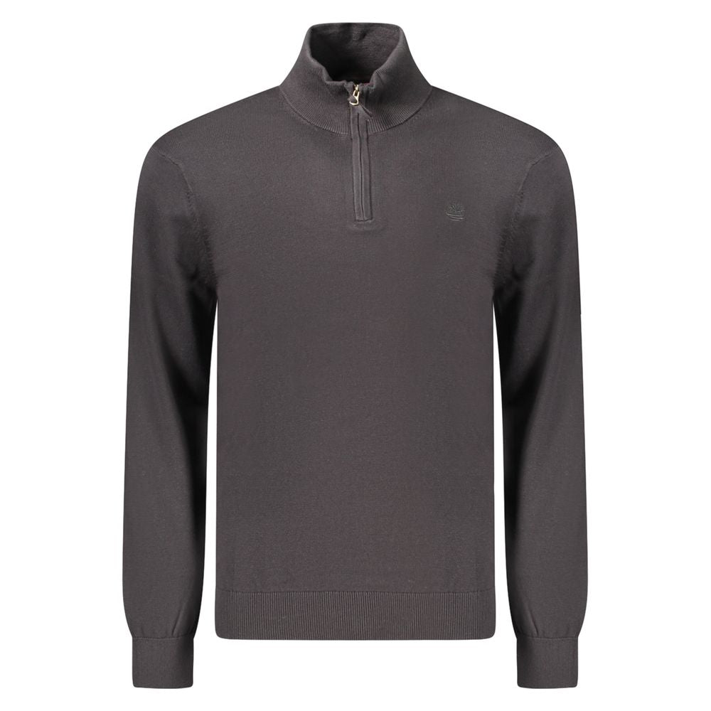 Black Cotton Men's Sweater