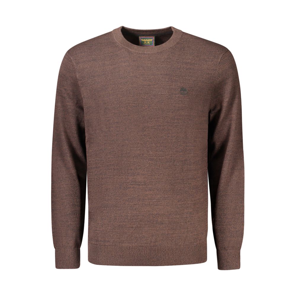 Brown Cotton Men's Sweater