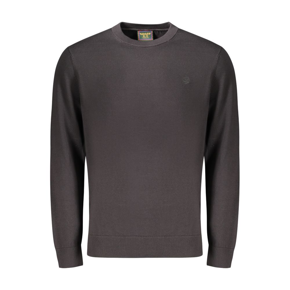 Black Cotton Men's Sweater