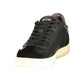 Black Polyurethane Mens Sneaker