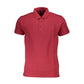 Red Cotton Men's Polo Shirt