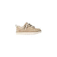 Beige Suede Leather Chunky Sneakers