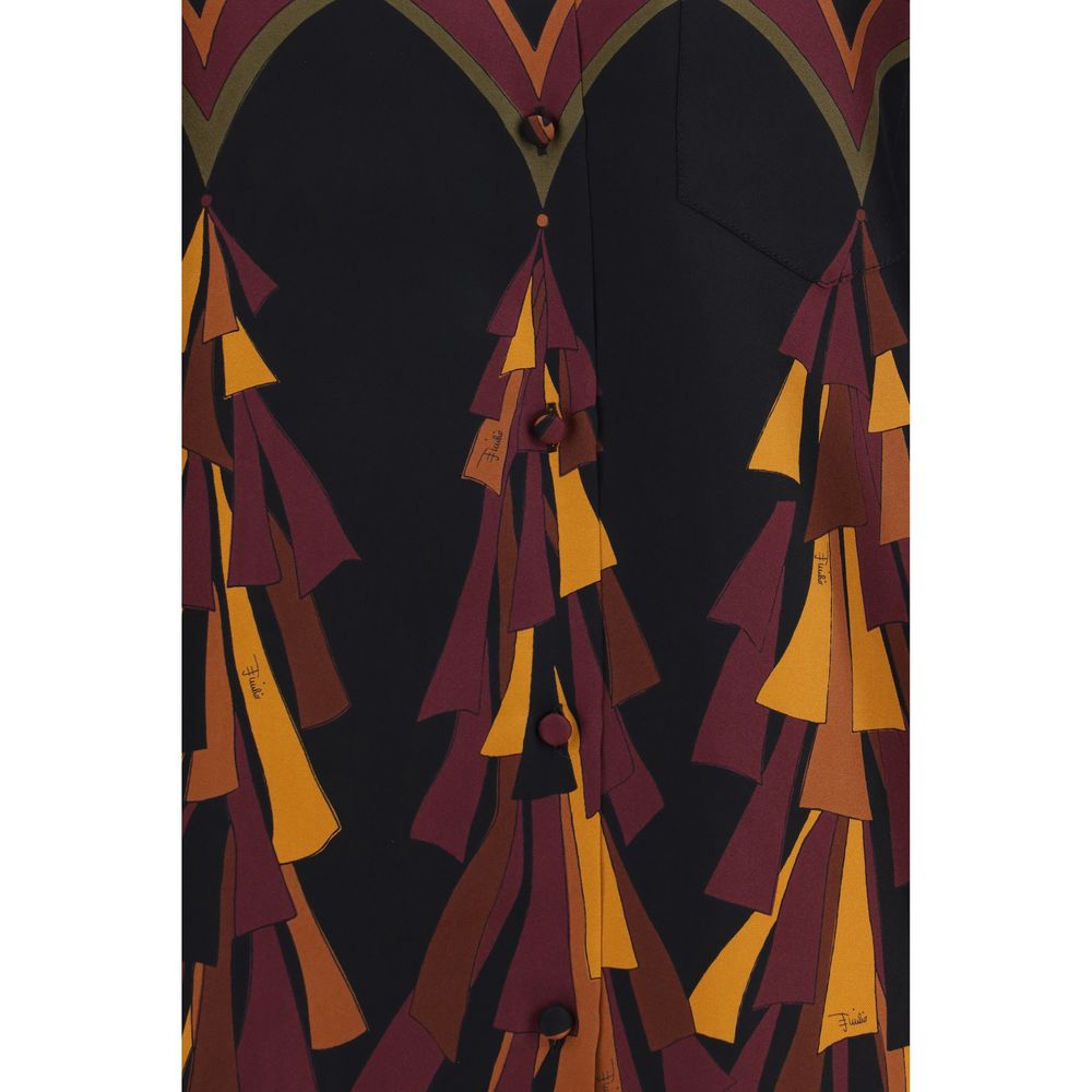 Multicolor Silk Pattern Shirt