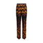 Multicolor Silk Casual Pants