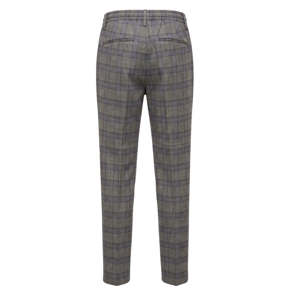 Green Cotton Men Pants