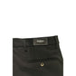 Black Viscose Men Pants