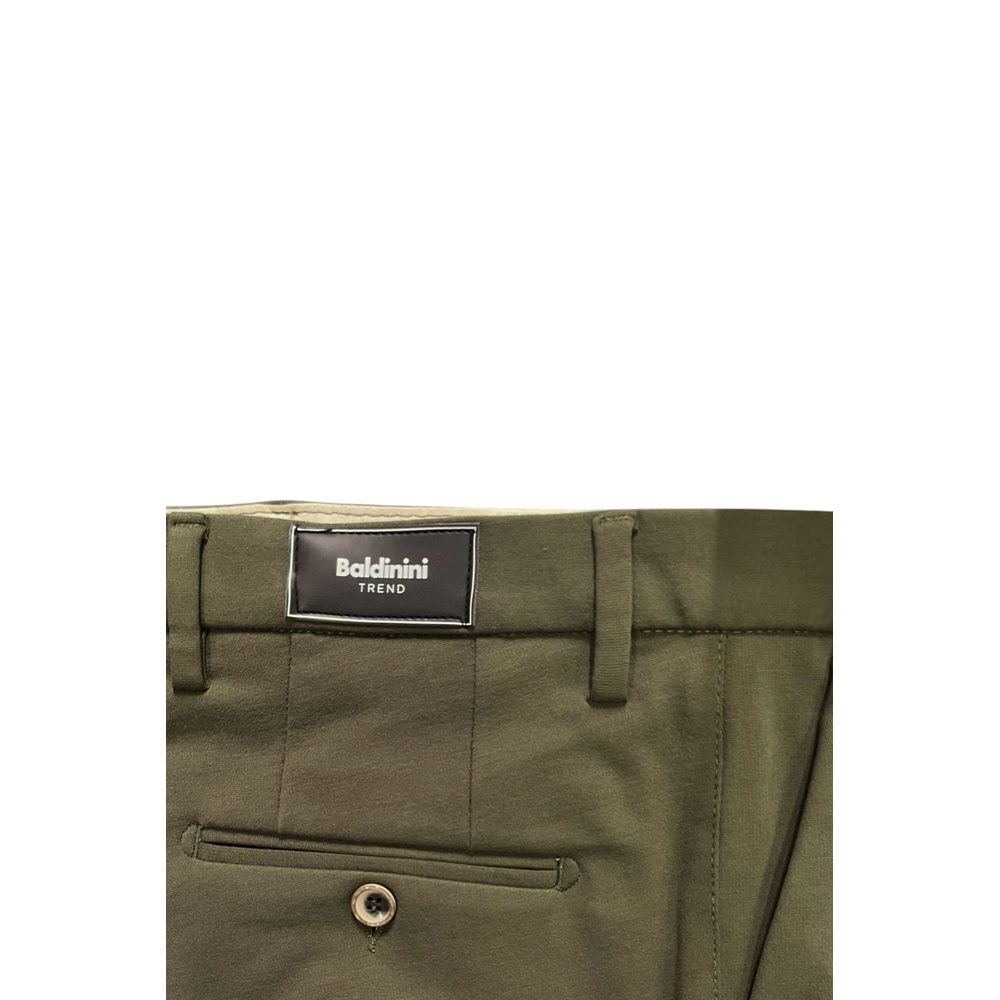 Green Viscose Men Pants