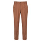Brown Viscose Men Pants