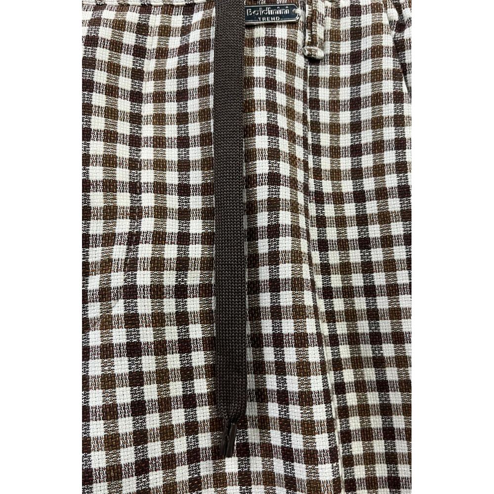 Brown Cotton Men Pant