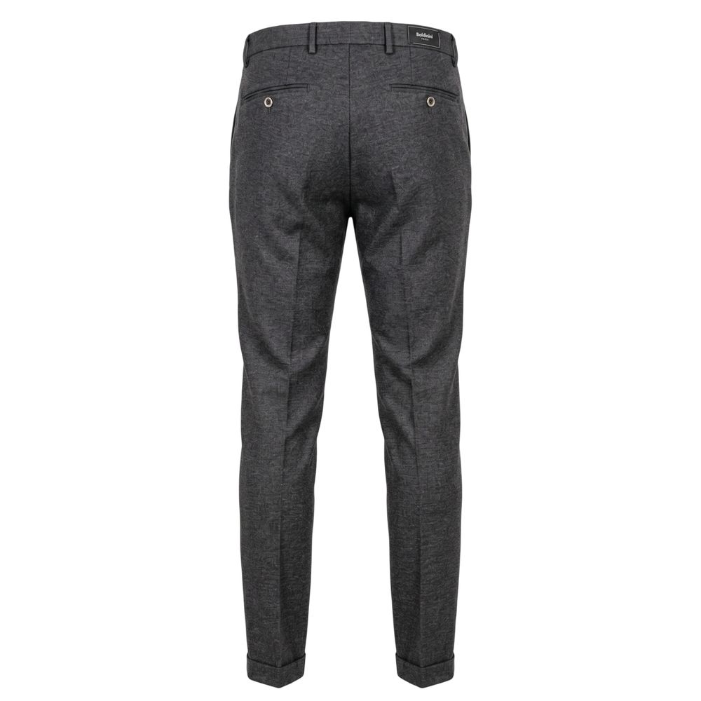 Grey Viscose Men Pant