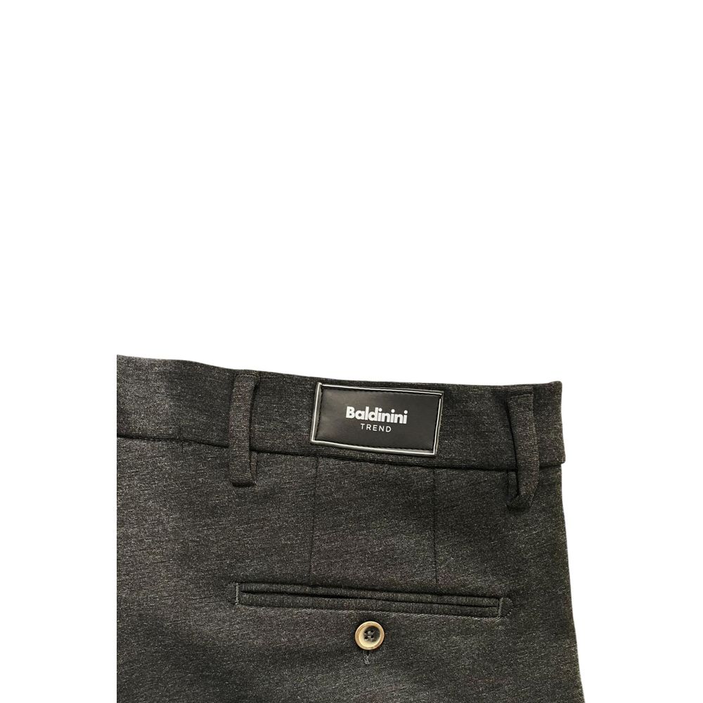 Grey Viscose Men Pant
