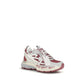 White Fabric Athletic Sneakers