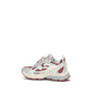 White Fabric Athletic Sneakers