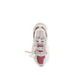 White Fabric Athletic Sneakers