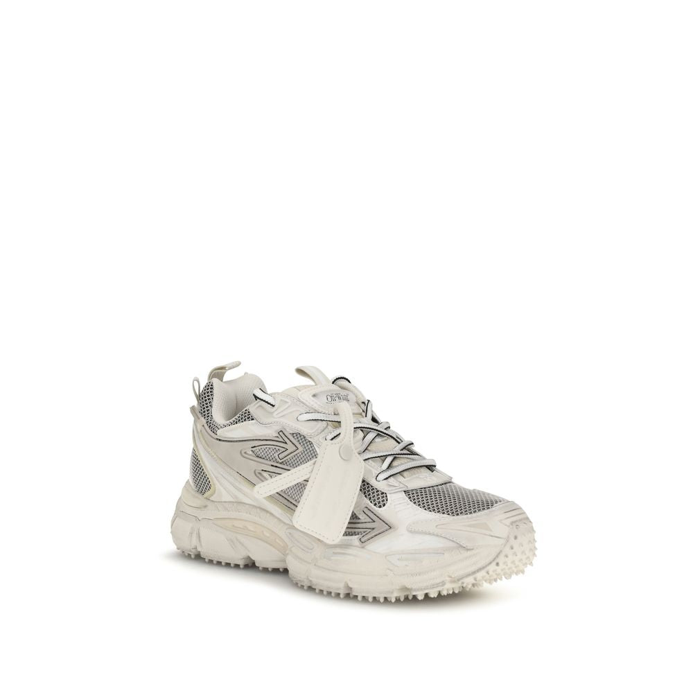Beige Fabric Athletic Sneakers