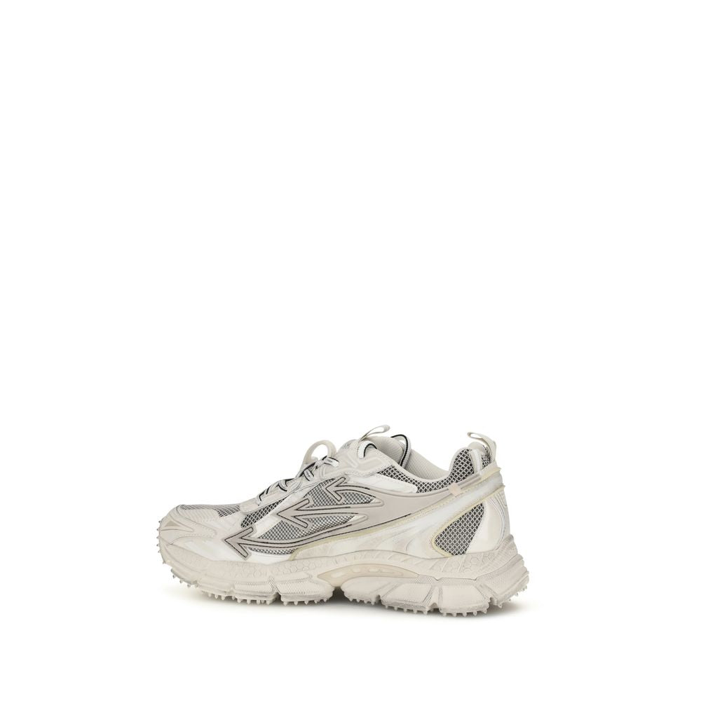 Beige Fabric Athletic Sneakers