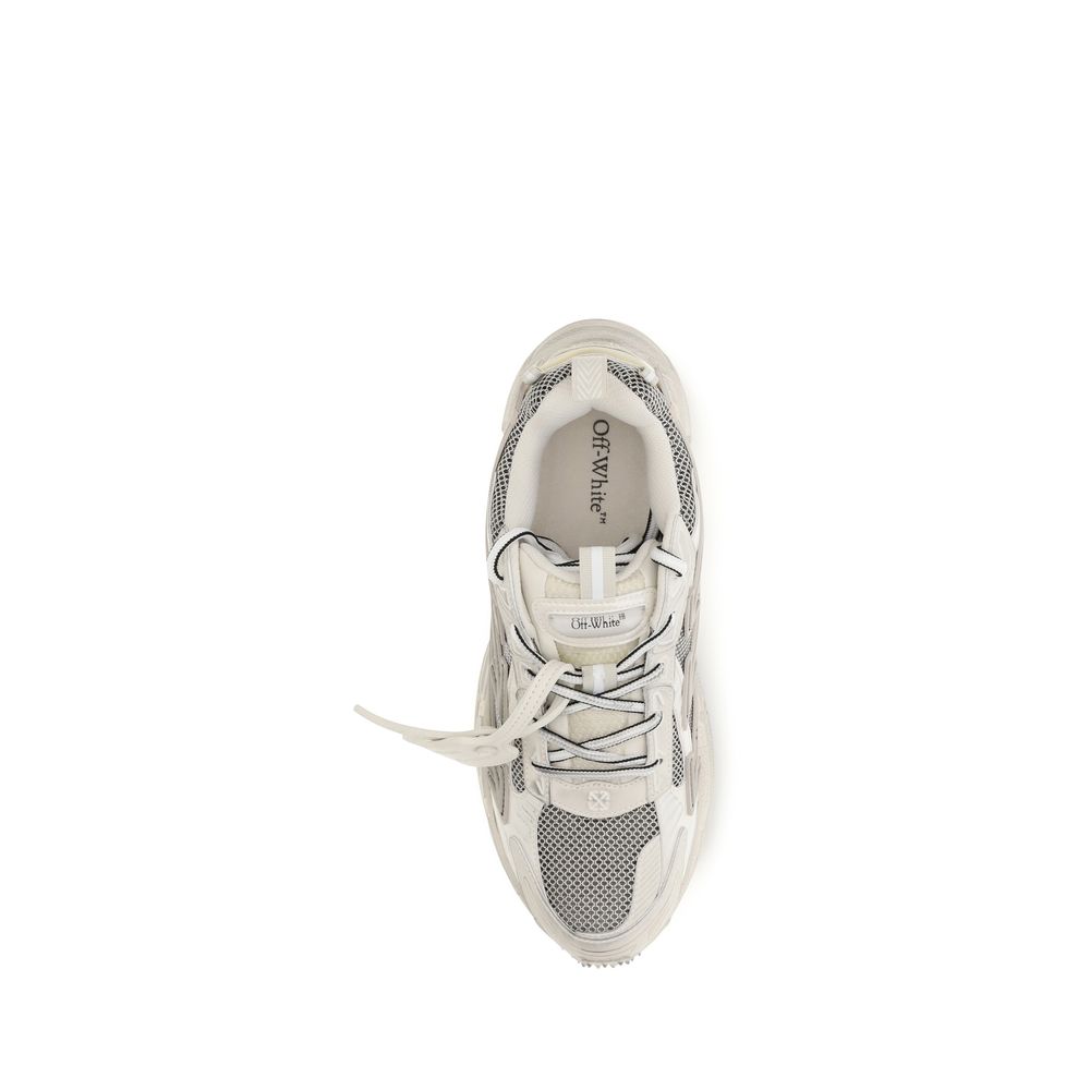 Beige Fabric Athletic Sneakers