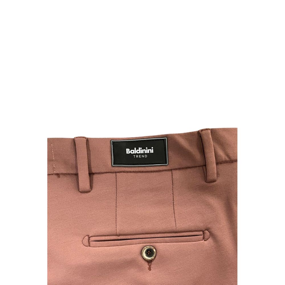 Pink Viscose Men Pant