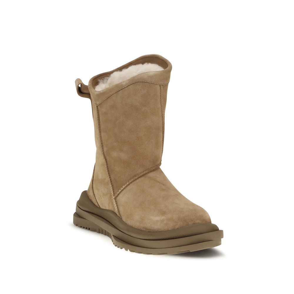 Brown Suede Leather Ankle Boots