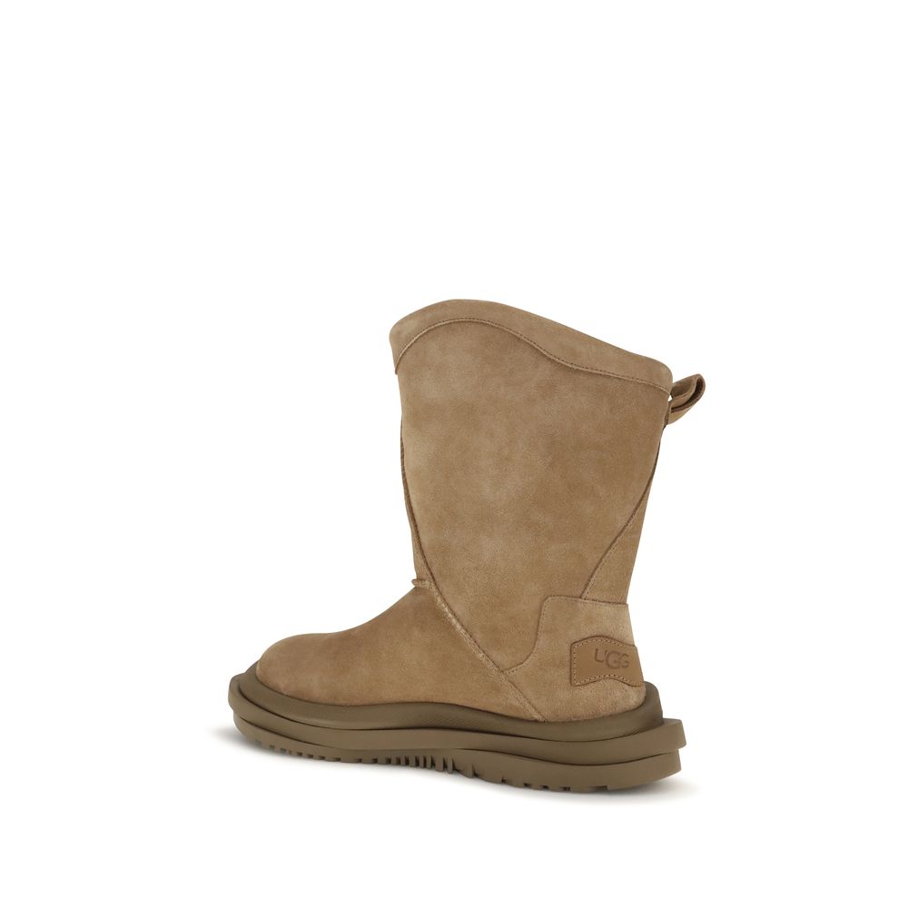 Brown Suede Leather Ankle Boots