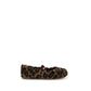 Brown Polyester Ballet Flats